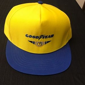 Goodyear Tires Rare Yellow Blue Trucker SnapBack